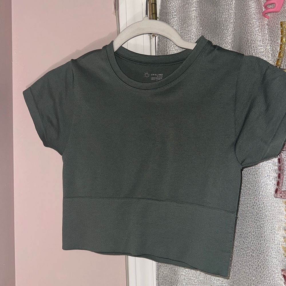 Aerie cropped tee